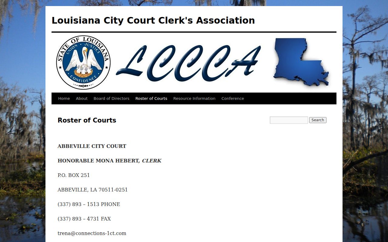 Bunkie court records clerk contact reference