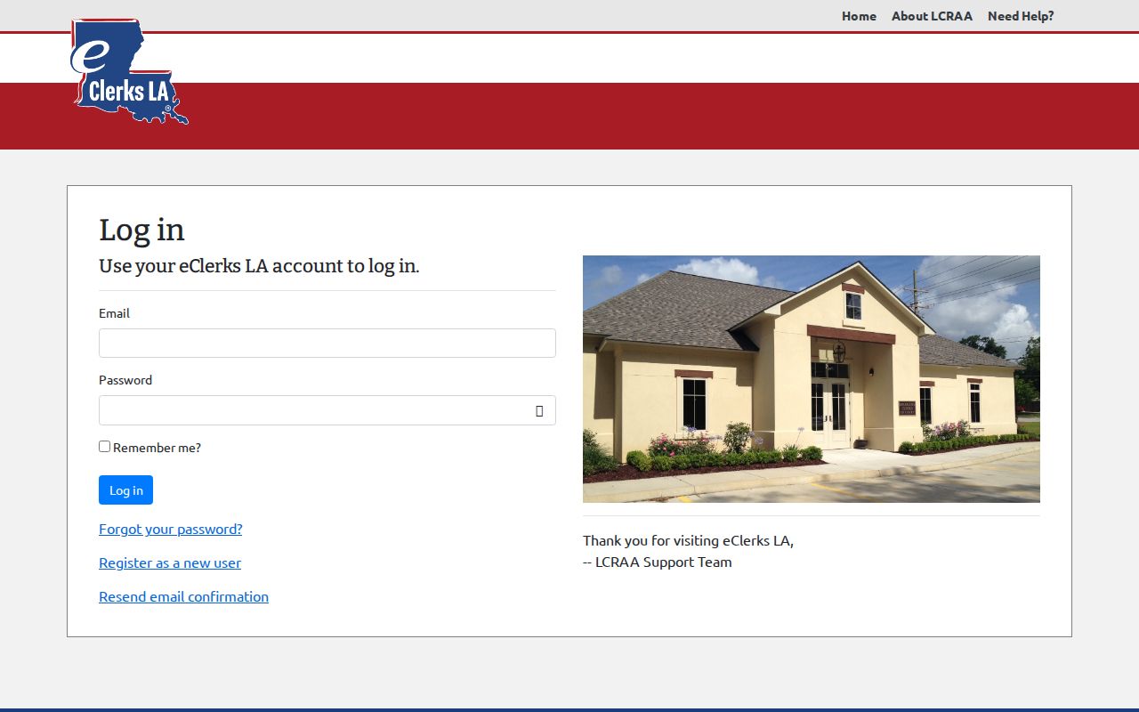 Avoyelles case search eClerks LA login page