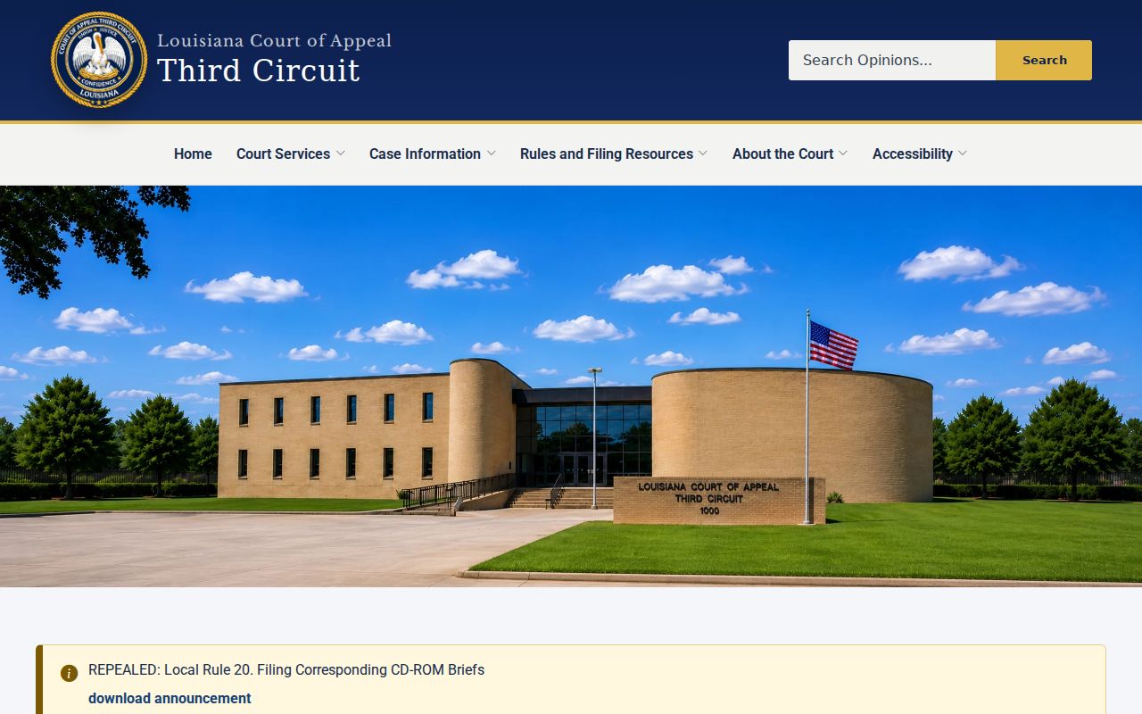 Avoyelles court docket Third Circuit court reference