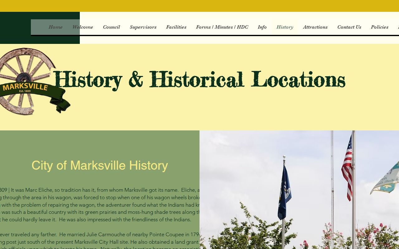 Marksville court records history and courthouse context